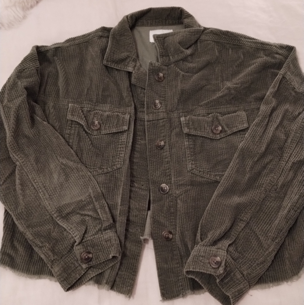 American Eagle Cropped Corduroy Jacket